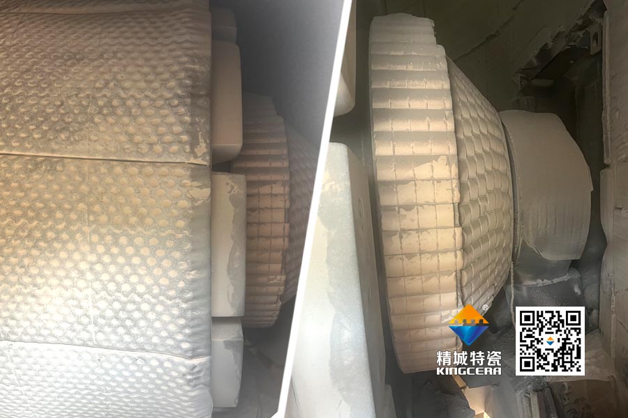 水泥厂磨辊轴ZTA陶瓷；ふ质倜由熘4年以上