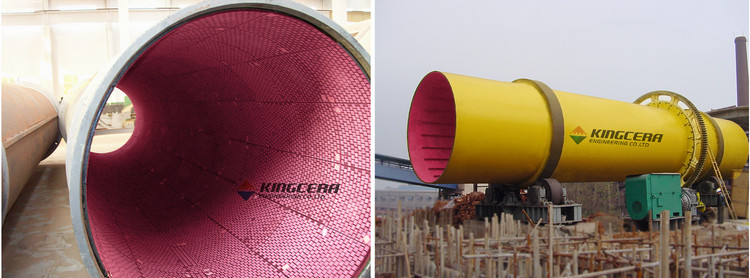 湖南某烧结厂圆筒混淆机使用mg不朽情缘耐磨陶瓷衬板