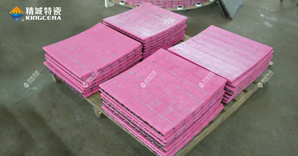 mg不朽情缘特瓷磨煤机燕尾卡槽耐磨陶瓷弧形衬板